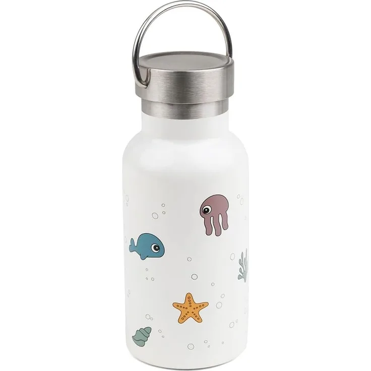 Done By Deer Sea Friends Thermosflasche Beige Weiß