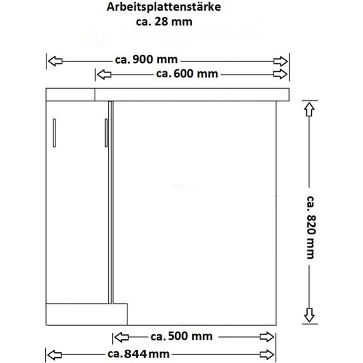 Küche Bianca Ecke IV 210x330 Küchenzeile Hochglanz Grau Weiss Küchenblock Grey – Bild 5