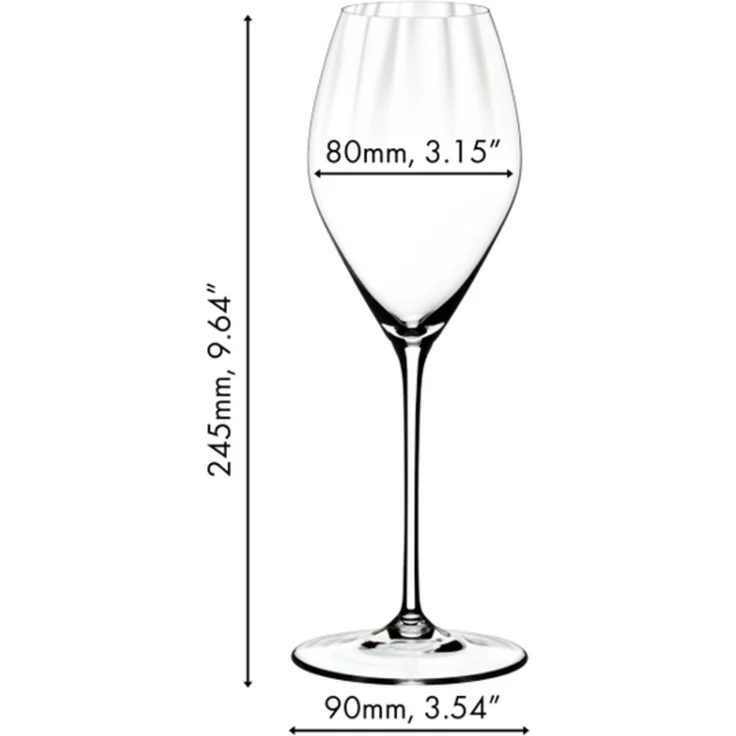 Riedel PERFORMANCE Champagner Glas 2er Set + Poliertuch – Bild 3