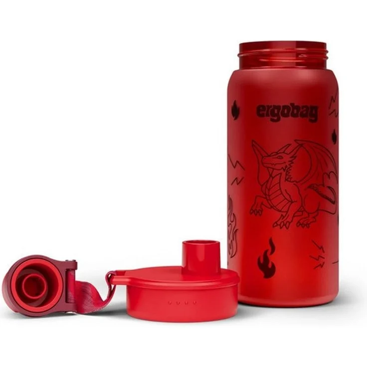 ergobag Trinkflasche Trinkflasche, auslaufsicher und kohlensäuregeeignet – Bild 1