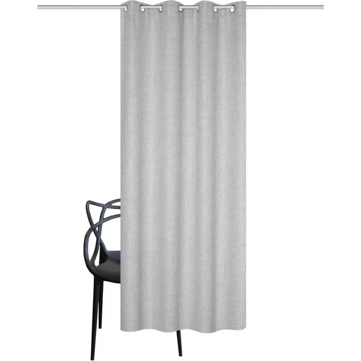 HOME WOHNIDEEN Vorhang Fertigschal LINORA mit Ösen in Leinenstruktur, blickdicht (1 St), halbtransparent, Polyester – Bild 1