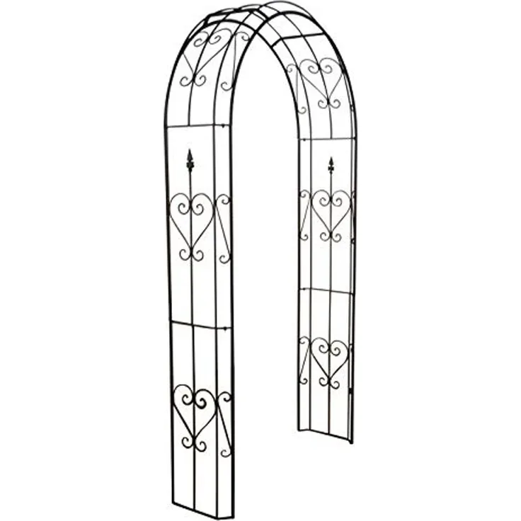 Dehner Rosenbogen Renata, ca. 228 x 120 x 38 cm, Metall, anthrazit