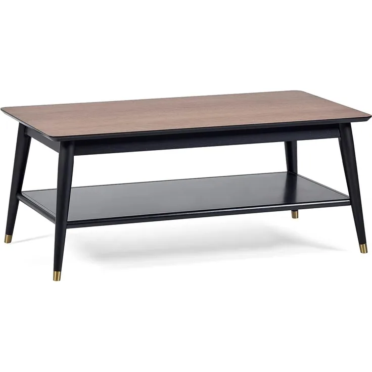 Julian Bowen Findlay Couchtisch mit Regal, Walnuss und schwarz