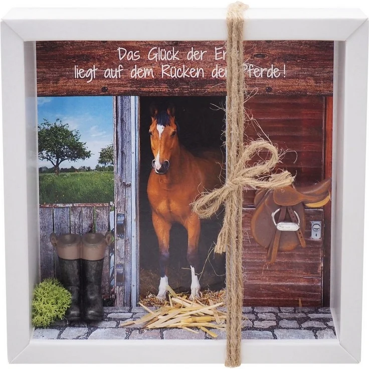 ZauberDeko Geschenkbox Geldgeschenk Verpackung Reiten Pferd Pferdestall Stall Ponyhof – Bild 1