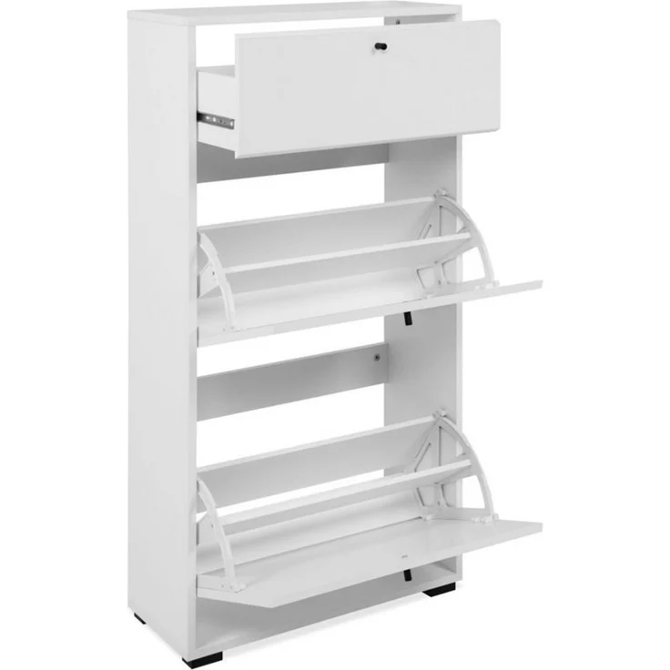 Finori Schuhkipper, in weiß B/H/T: 58 x 111 x 25 cm – Bild 4