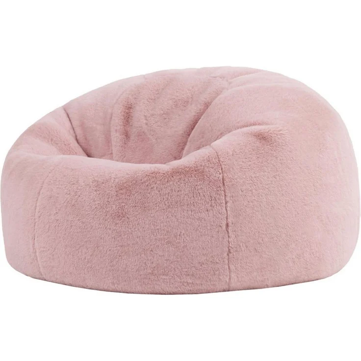 Icon Kingston Kunstfell Sitzsack, Rosen Rosa, Sitzsack Erwachsene mit Füllung, Bean Bag, Flauschig Sessel, Lounge Sessel, Lounge Stuhl, Schlafzimmer, Wohnzimmer, Wohnzimmer Möbel – Bild 5