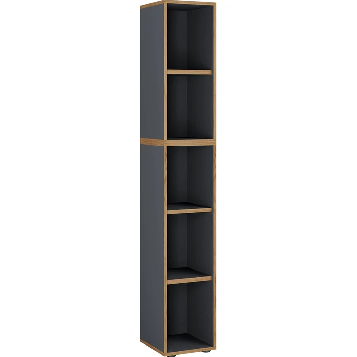 VCM Büroregal & Bücherregal Salia 920794 Anthrazit B. 30 x H. 183 x T. 33 cm – Bild 2