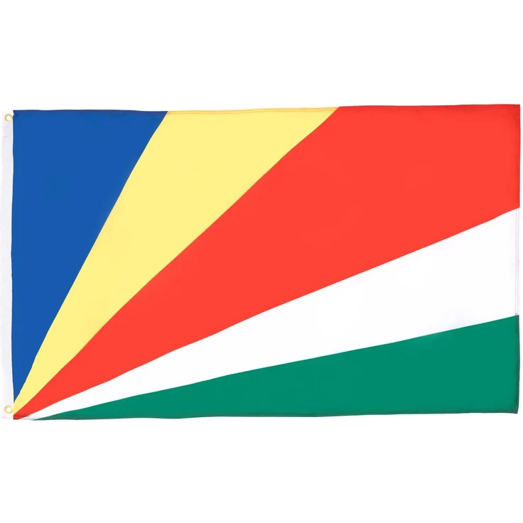 AZ FLAG - Flagge Seychellen - 150x90 cm - Republik Seychellen Fahne 100% Polyester mit Messing-Ösen - 110g