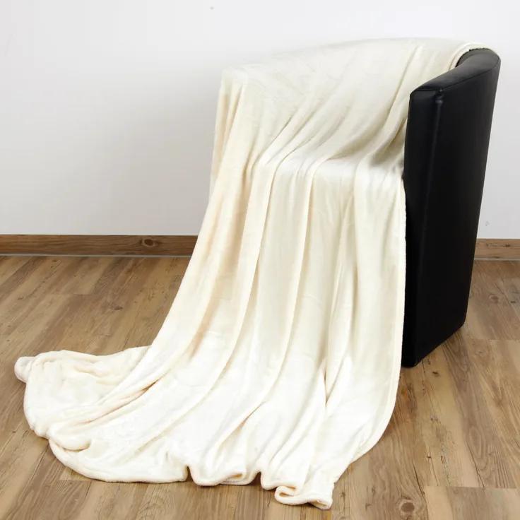 Kuscheldecke "Celina" Champanger 220x240 cm