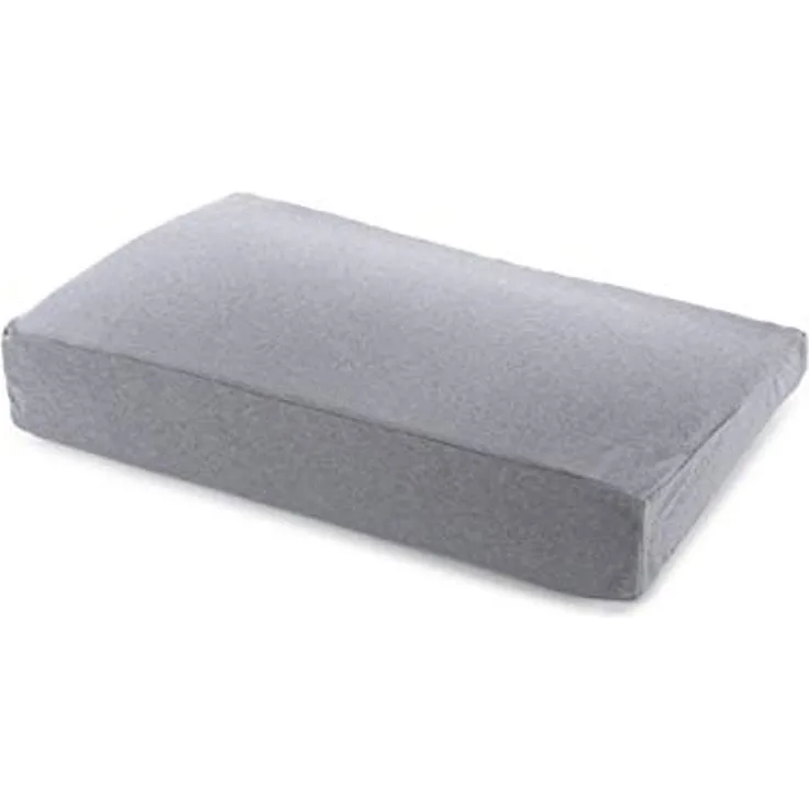 Theraline Pearlfusion Schlaf- und Nackenstützkissen 50 x 32 x 12 cm incl. Bezug melange-mittelgrau
