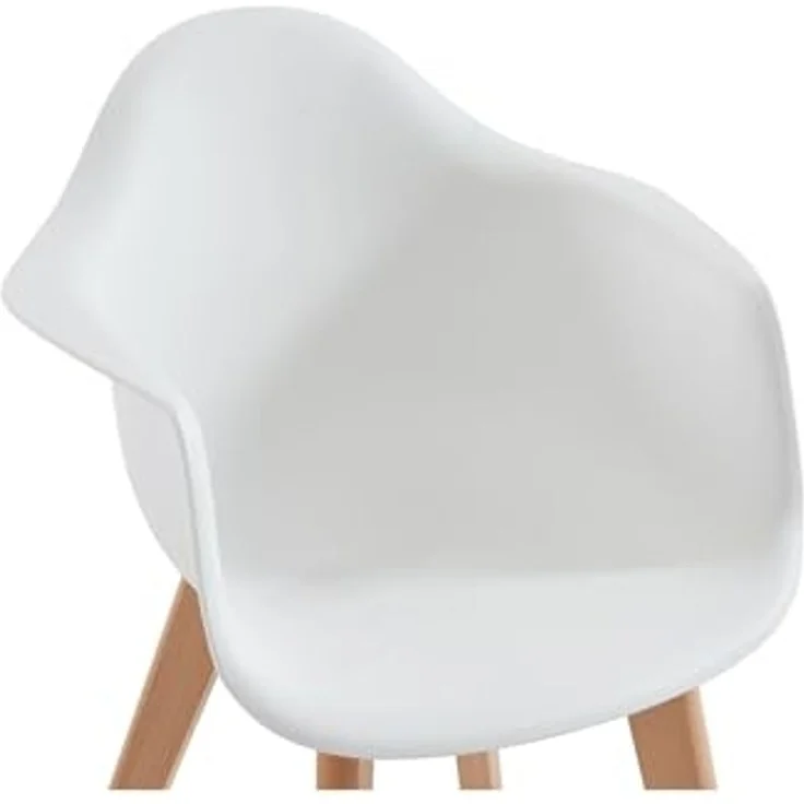 Vente-unique - POUPINETTE Stuhl Plastik Weiß - B 41,5 cm x H 57 cm x L 41,5 cm – Bild 6