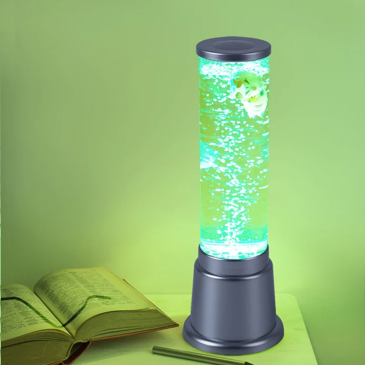 RGB LED Wassersäule mit Deko-Fischen, Farbwechsler – Bild 8
