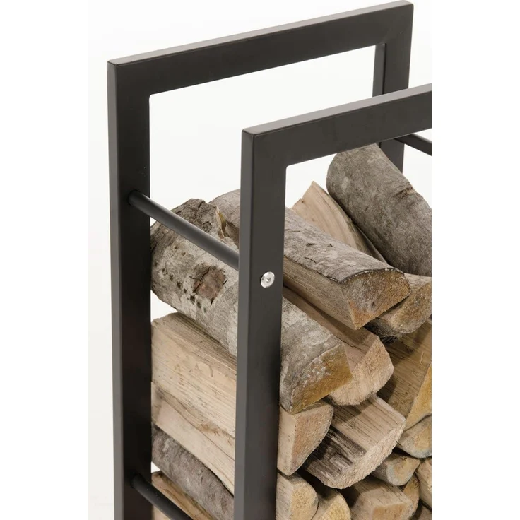 CLP Kaminholzständer Keri schwarz-matt,25x60x100 cm – Bild 5