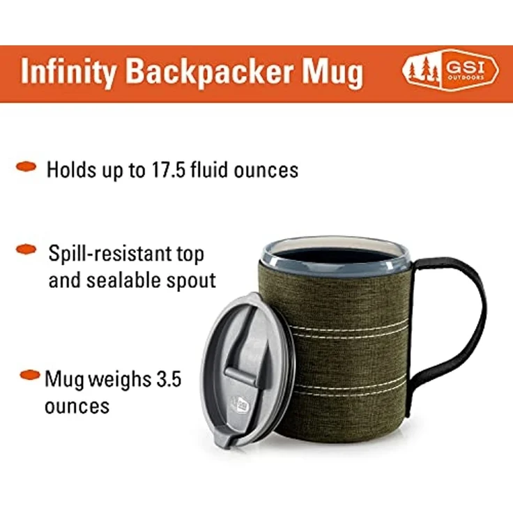 GSI Outdoors TOURIST MUG 500ml BACKAPCKER GSI OUTDOORS – Bild 3