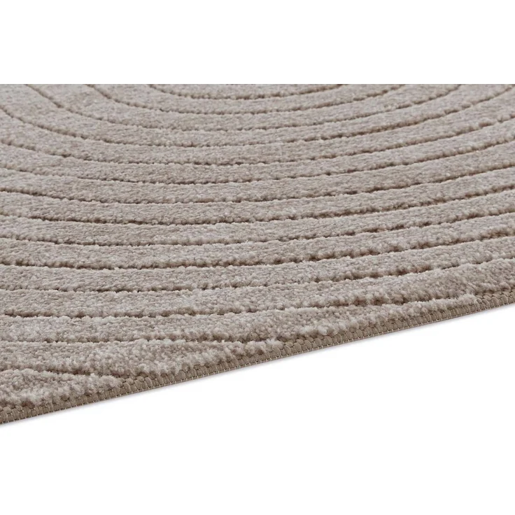 TaraCarpet Teppich TaraCarpet Zen Modern fürs Wohnzimmer Schlafzimmer und Outdoorteppich, rechteckig, Höhe: 5 mm, In&Outdoor Teppich hoch-tief 3D beige Wohnzimmer Schlafzimmer 120x170 – Bild 4