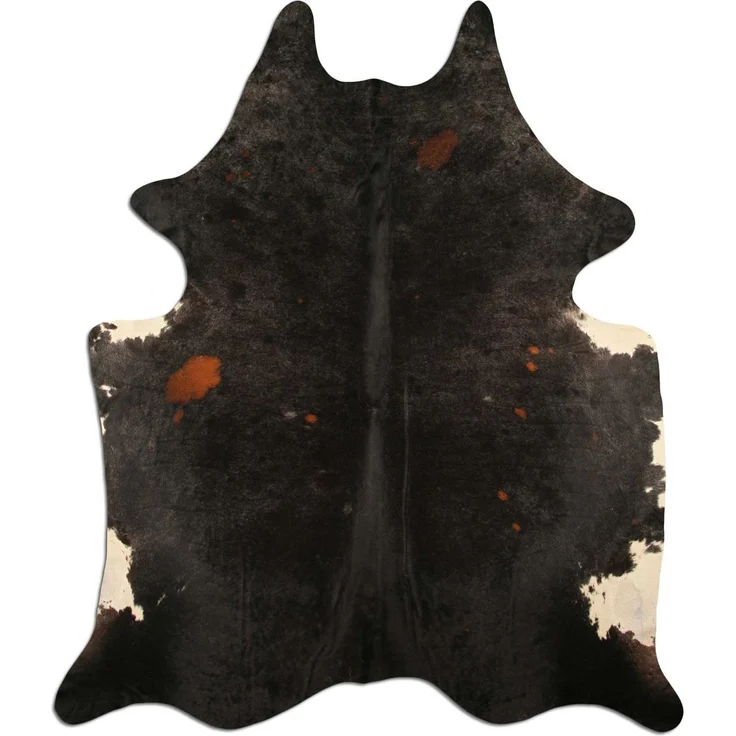Livorio Fellteppich, Rinderfell schwarz / black, 200 x 225 cm – Bild 6