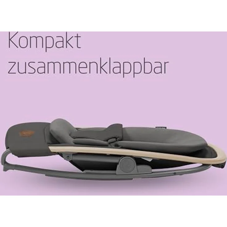Maxi-Cosi Kori, 2-in-1 Babywippe für Neugeborene bis 15 kg, Beyond Graphite mit verstellbaren Liegepositionen und Spielzeugbogen – Bild 6
