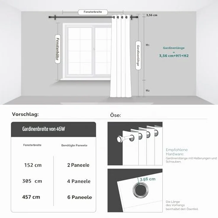Deconovo UV-Schutz Vorhänge mit Ösen Deko Verdunklungsvorhänge Dunkelbraun | 2er Set, H229 x B117 cm, Vorhänge Verdunkelung, Hitzeschutz, Ösen, für Schlafzimmer Kinderzimmer Esszimmer, Sichtschutz – Bild 6