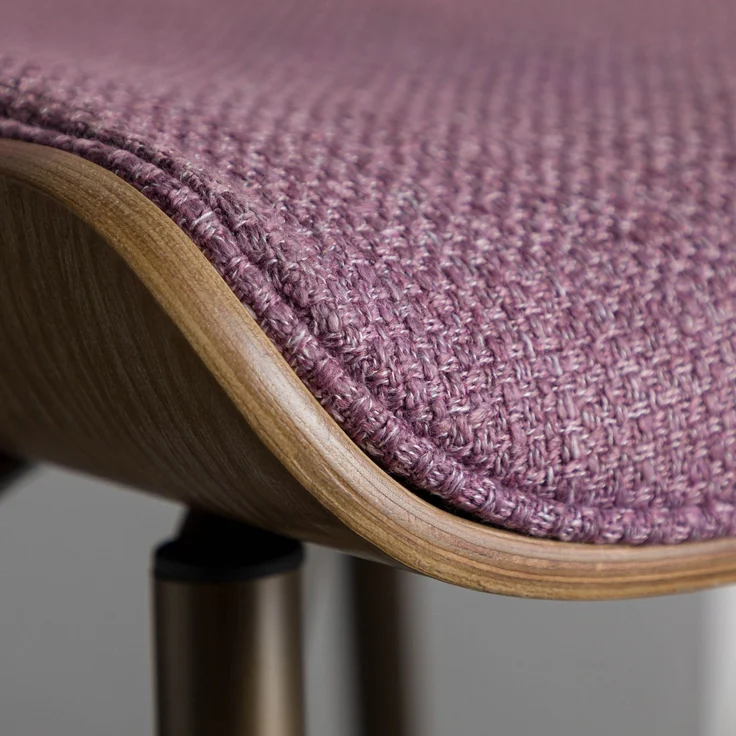 Polsterstuhl 51 x 53 x 78 violett JANINA #01 – Bild 5