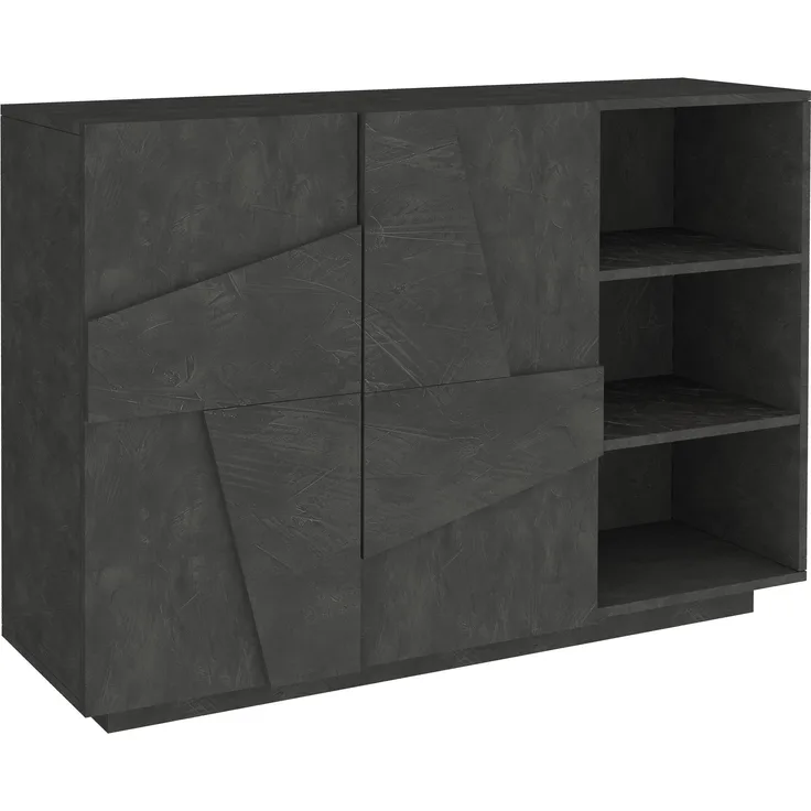 Kommode >Piacenza< in Schiefer Nachbildung - 121x86x38cm (BxHxT)