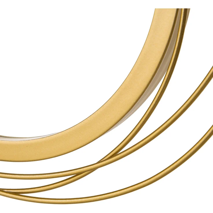 Spiegel-Set Wanddekoration mit 4 runden Spiegeln für Wohnzimmerdeko, eleganter Wandschmuck aus Metall--Gold--107x4x56cm--YOUDENOVA – Bild 7