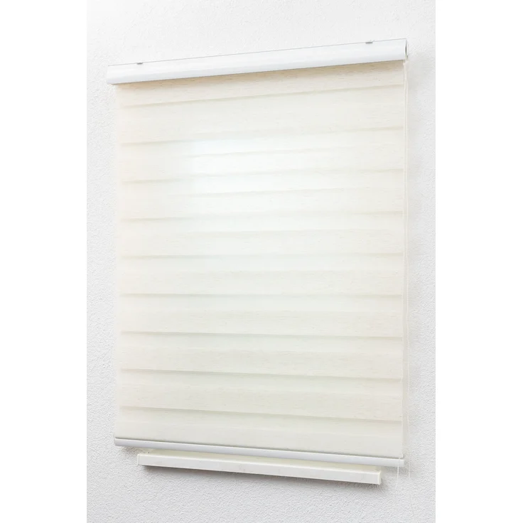 Lysel - Qualitätsdoppelrollo Leinen, (B x H) 210cm x 175cm in beige/Leinen – Bild 4