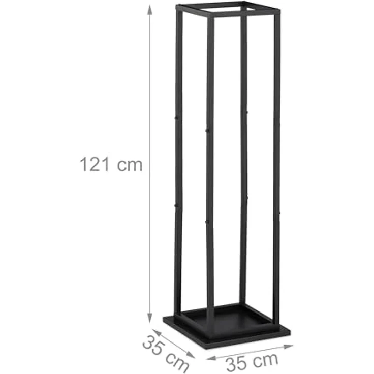 Hohes Kaminholzregal aus Metall 10048597 – Bild 4