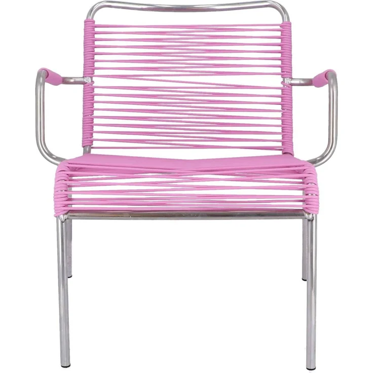 Outdoor Sessel Fiam Mya Lounge Spaghettil aus Aluminium pink – Bild 3