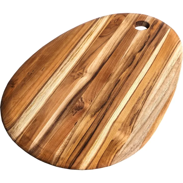 TEAKHAUS Schneidebrett oval L