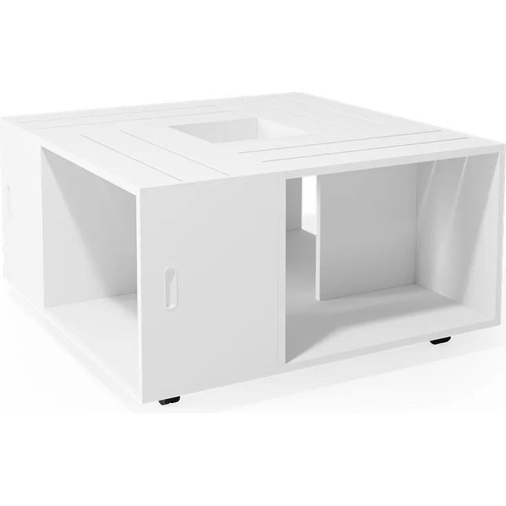 Couchtisch Anton Weiß 80 x 80 cm Vicco