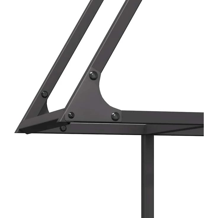 vidaXL Brennholzregal Schwarz 80x25x90 cm Kaltgewalzter Stahl 864315 – Bild 6