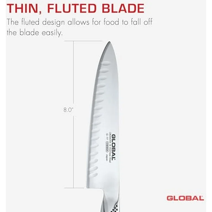 Global Kochmesser mit Kullen 20 cm G-77 – Bild 3