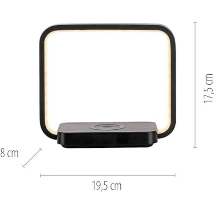 JUST LIGHT Tischleuchte OMARI, Dimmfunktion, LED fest integriert, Warmweiß, LED, dimmbar über Touchdimmer – Bild 4