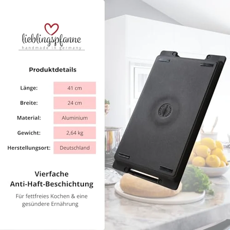 Thiru Grillplatte Lieblingspfanne - 41x24 cm – Bild 3