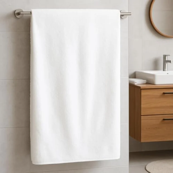 Betz Badetücher 2 Stück Badetuch groß XXL Saunatücher Strandtuch Dresden 100x200 cm, 100% Baumwolle (Set, 2-St), Farbe weiß – Bild 5