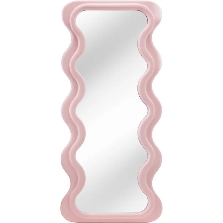 riess-ambiente Wandspiegel CURVY 160cm rosa (Einzelartikel, 1-St), Flur · Kunststoff · Rahmen · Wellen · Ganzkörper · Groß · Modern