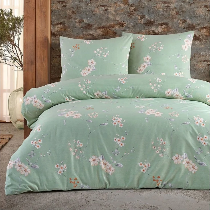 Buymax Bettwäsche Adalia, Aria, Renforcé, 2 teilig, Bettbezug-Set 155x220 cm 100% Baumwolle mit Reißverschluss hochwertig – Bild 5