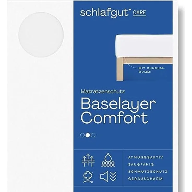 Matratzenauflage Baselayer Matratzenschutz Comfort Schlafgut, Wie ein Spannbettlaken