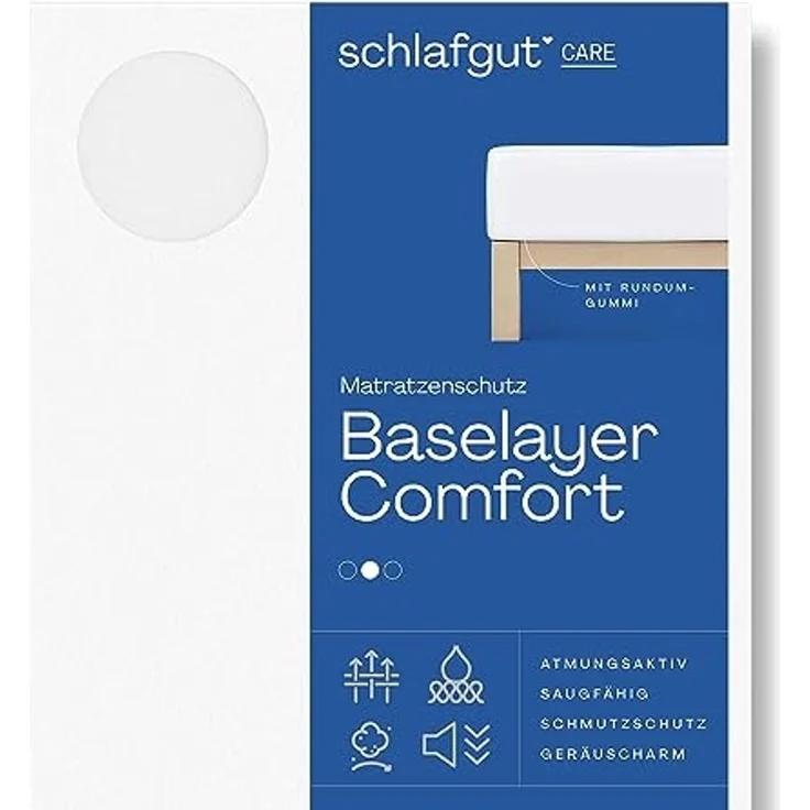 Matratzenauflage Baselayer Matratzenschutz Comfort Schlafgut, Wie ein Spannbettlaken – Bild 1