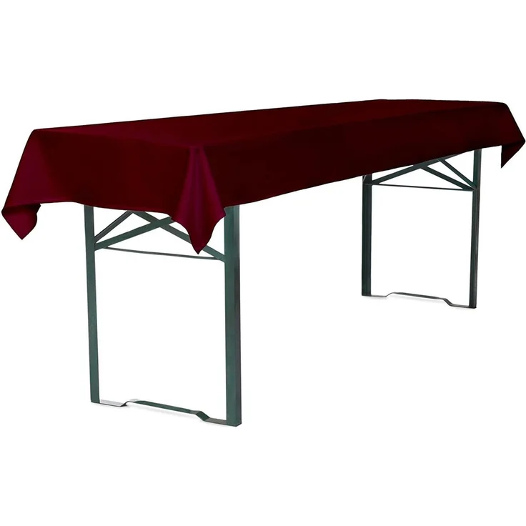 TexDeko Bankauflage Bierbankauflagen-Set mit Tischdecke 100x250cm (universal) 3TLG Set, (Set, 2x Auflage + 1x Tischdecke), blickdicht & waschbar – Bild 3