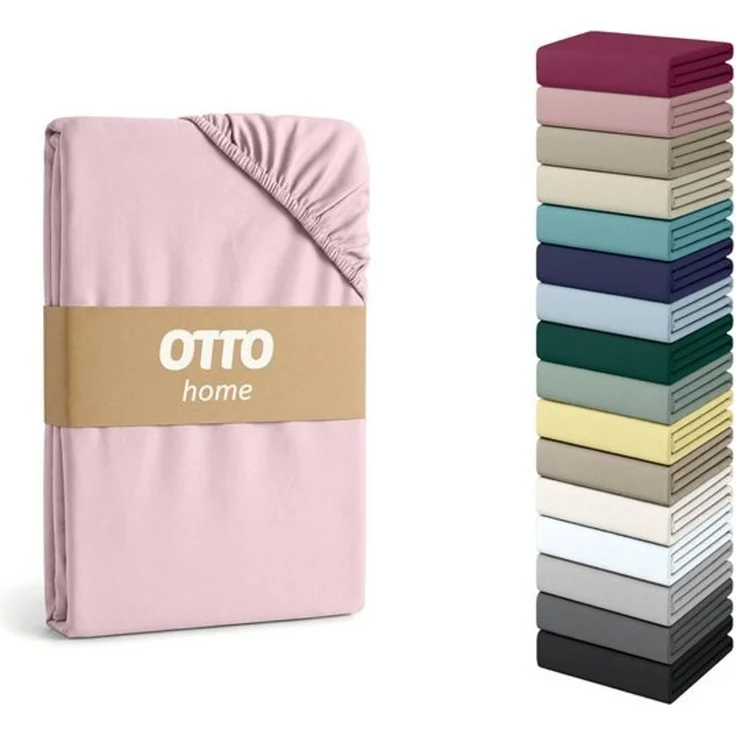 OTTO home Spannbettlaken PHYSALIS Comfort, Jersey, Gummizug: rundum, (1 Stück), Baumwolle 150 g/m², Matratzen bis 20 cm Höhe, Bettlaken, Spannbetttuch – Bild 4