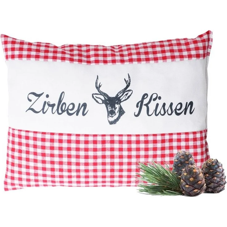 Dr. Berger Zirbenkissen Zirbenkissen Vichy Rot 26 x 19 cm – Bild 5