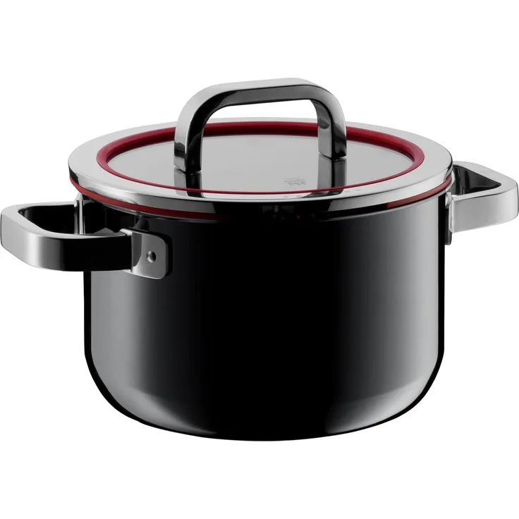 WMF Fusiontec Functional Kochtopf mit Glasdeckel, 20 cm, Black 3201111697
