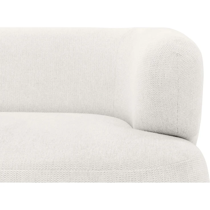 DOMO. collection Sofa 800014, 2-Sitzer Garnitur, runde Ecken, gepolsterte Rückenlehne, Holzfüße Eiche natur, 2er Couch, Polstergarnitur, 160 x 86 x 73 (BxTxH), weiß – Bild 6