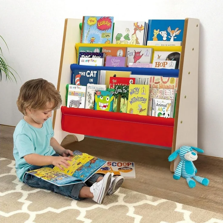 Youyijia Bücherregal Kinderbücherregal, Holz, Kinderbücherregale, Präsentationsständer – Bild 4