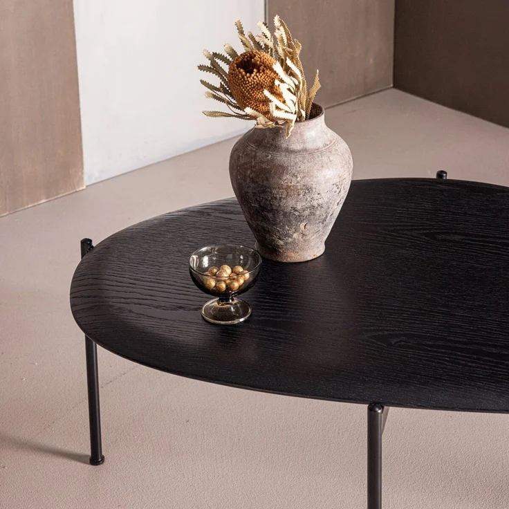 Couchtisch Kota - MDF & Holzfurnier Schwarz – Bild 2