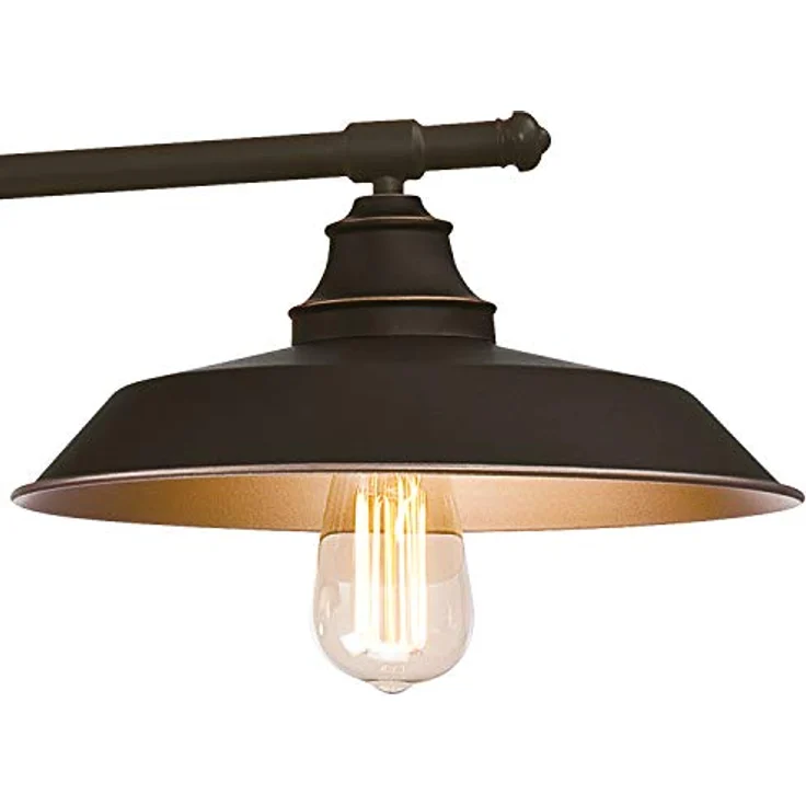 Westinghouse Hängeleuchte Iron Hill, Schwarz, Höhenverstellbar, 3-flammig im Industrial Design – Bild 3