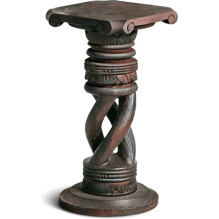 livasia Dekosäule Balinesische Säule aus Holz, gedreht, handgefertigt