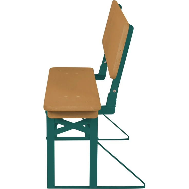 roba Outdoor Party-Garnitur für Kinder + Polster 'Little Stars' - Kindersitzgruppe mit Lehne aus FSC zertifiziertem Holz - 2 Bänke + 1 Tisch - Klappbare Sitzmöbel - Teak – Bild 6