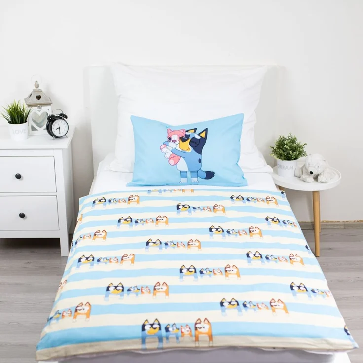 Bluey Baby Bettwäsche Set 100 × 135 cm + 40x60 cm Baumwolle – Bild 3